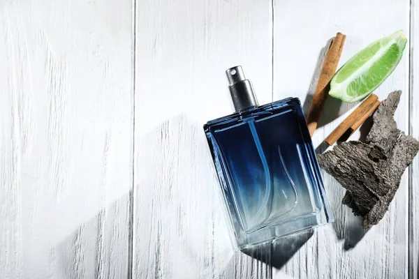 Bottle of modern male perfume — Stock Photo, Image