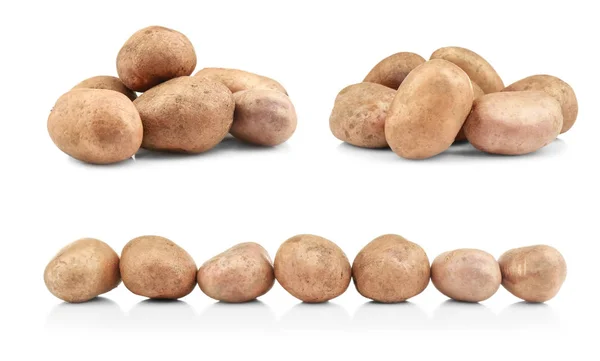 Коллаж сырого картофеля — стоковое фото