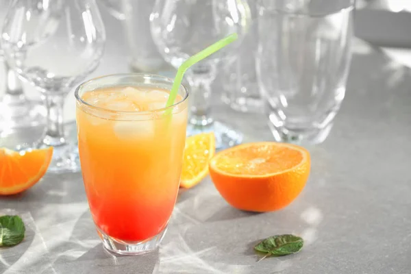 Delicious tequila sunrise cocktail — Stock Photo, Image