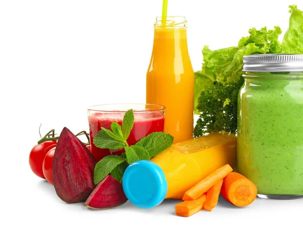 新鲜果汁和蔬菜 — 图库照片
