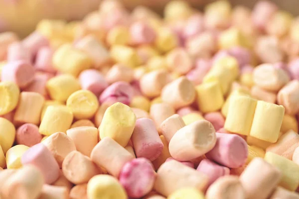 Mini marshmallows coloridos — Fotografia de Stock