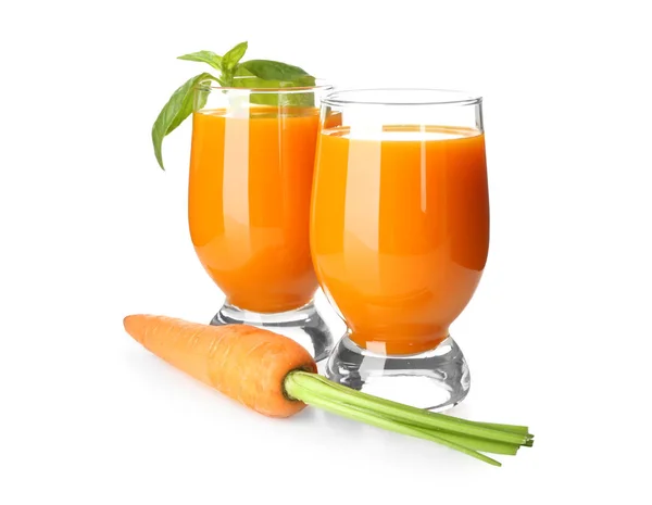 Самодельный морковный сок — стоковое фото