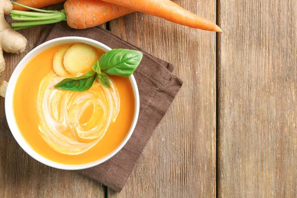 Deliziosa zuppa di carote — Foto Stock