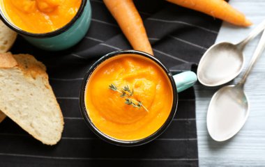 Lezzetli havuç çorbası 