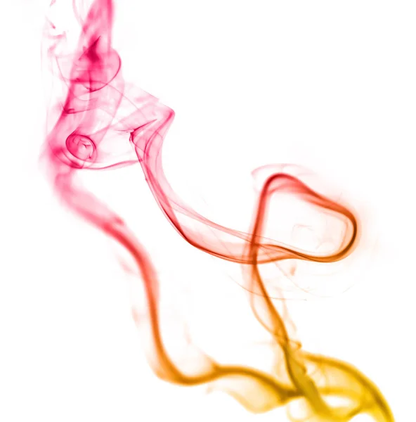 Swirl van kleurrijke rook — Stockfoto