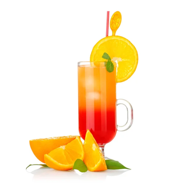 Heerlijke tequila sunrise cocktail — Stockfoto