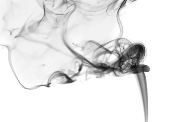 Krouživým pohybem černého kouře — Stock fotografie