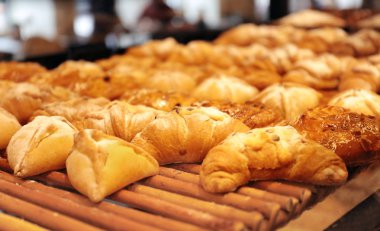 Ekmek yapım ürünleri ile counter