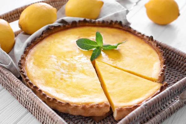 Delicious lemon pie — Stock Photo, Image