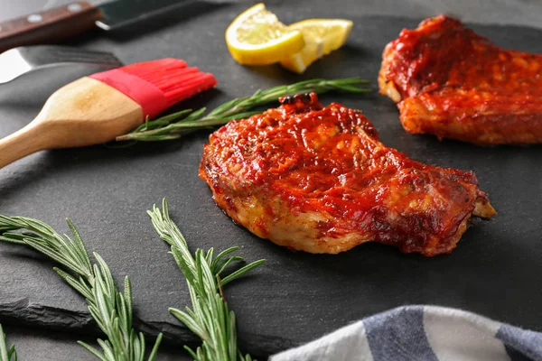 Deliciosas costillas de cerdo — Foto de Stock