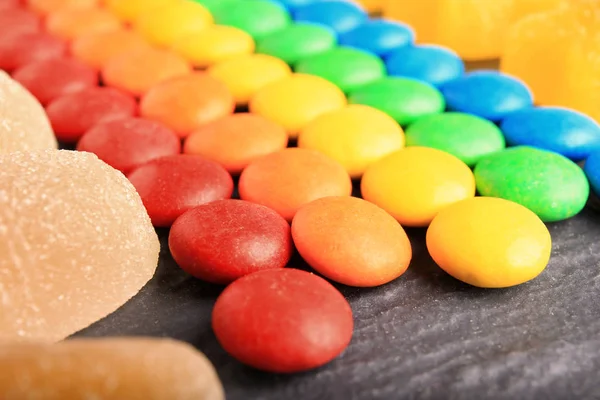 Composición de deliciosos caramelos — Foto de Stock