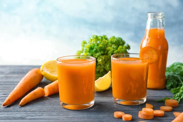 Homemade carrot juice — Stock Photo, Image