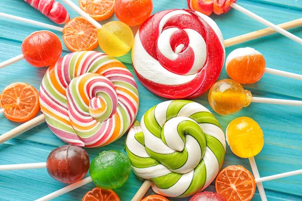 Lezzetli renkli şekerler — Stok fotoğraf