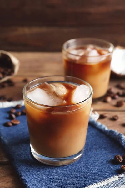 Cold tasty coconut coffee — Stock Photo, Image