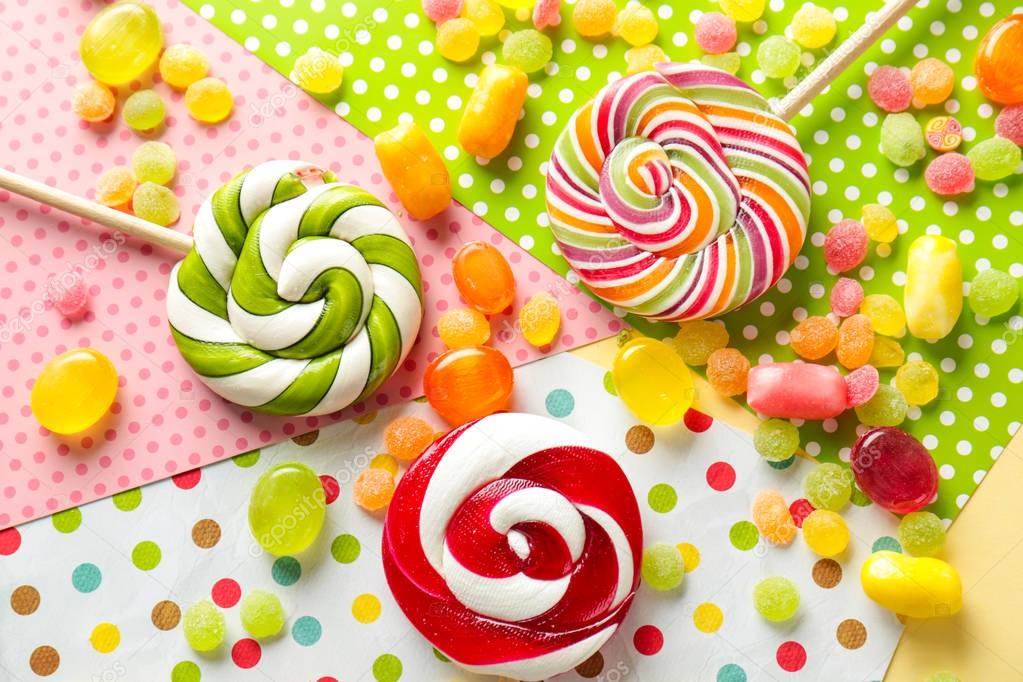 Tasty colorful candies  