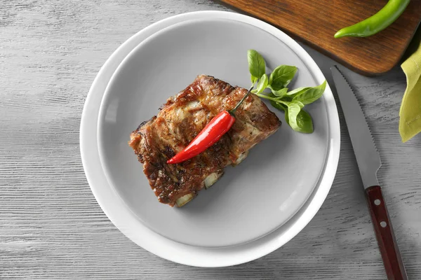 Delicious grilled spare ribs — Stock Photo, Image