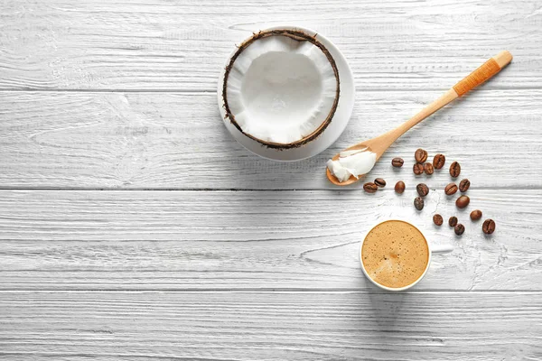 Sabroso café de coco —  Fotos de Stock