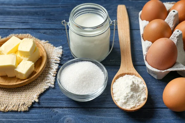 Ingredientes para pastel de mantequilla — Foto de Stock