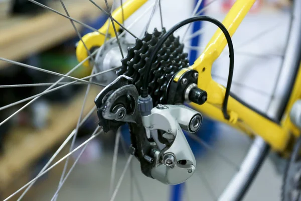 Bicycle wheel, closeup — Stock Photo, Image
