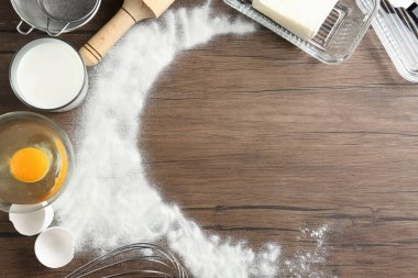 Mutfak eşyaları ve Gıda kompozisyonu 