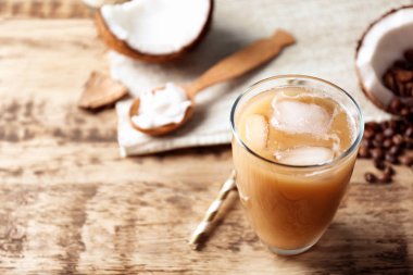 soğuk lezzetli Hindistan cevizi kahve 