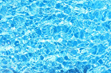 Blue water in swimming pool clipart