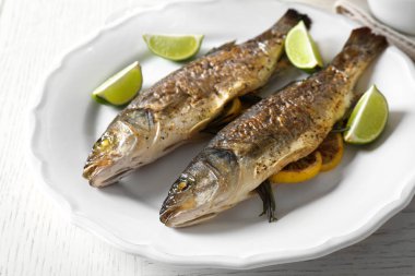 Lezzetli deniz balık pişmiş.