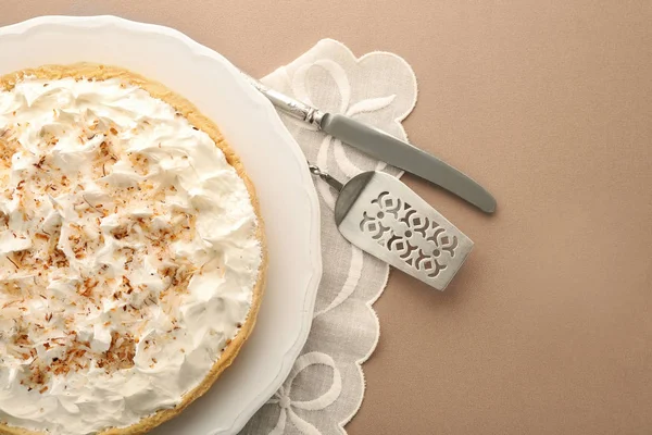 Lezzetli coconut krem pasta 