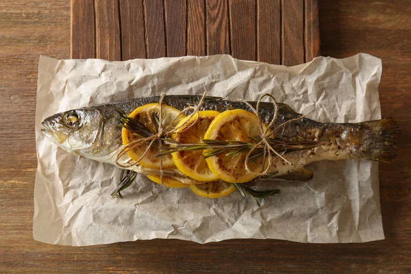 Lezzetli deniz balık pişmiş.