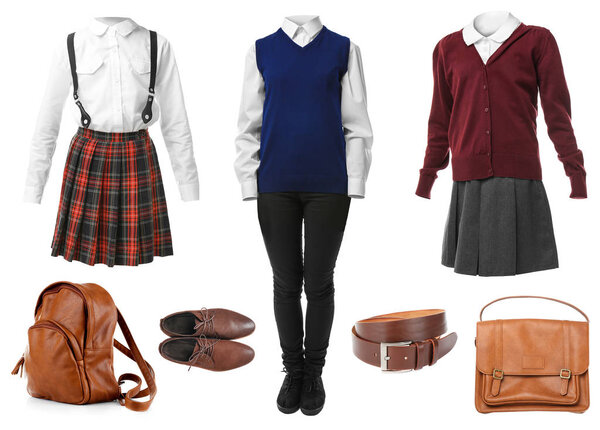 Комплект школьной формы с аксессуарами
 