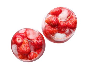 lezzetli çilekli limonata 