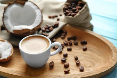 lezzetli Hindistan cevizi kahve