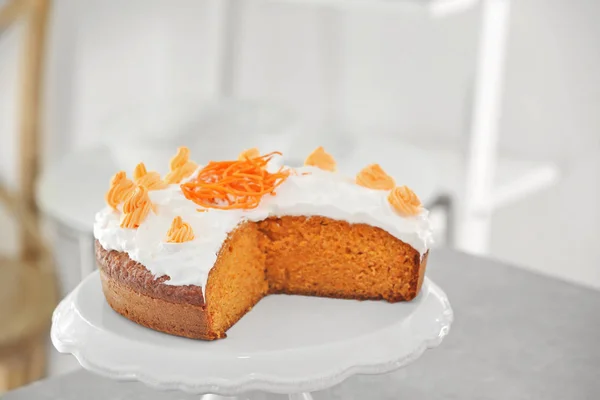 Délicieux gâteau aux carottes — Photo