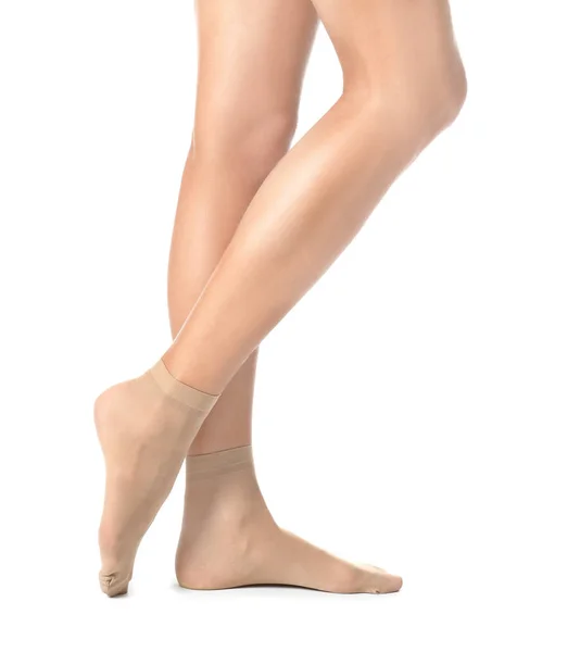 Beine der schönen jungen Frau — Stockfoto