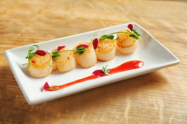 lezzetli tarak ile plaka