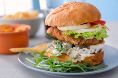 Lezzetli hindi burger