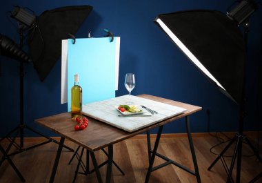 Gıda çekim sırasında aydınlatma donanımları