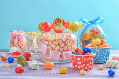 Lezzetli şeker ile kompozisyon