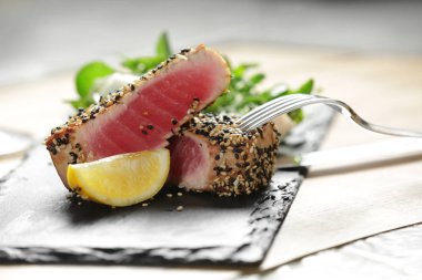 lezzetli ton balığı filetosu