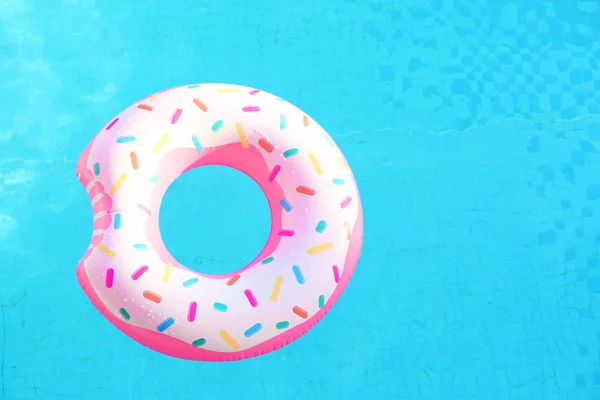 Inflatable swim ring in shape of donut — Stock Photo, Image