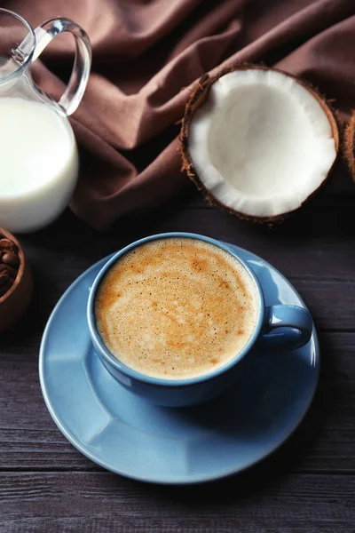 Bahan untuk kopi kelapa — Stok Foto