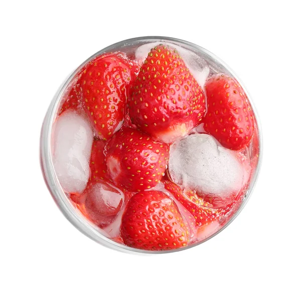 Tasty strawberry lemonade — Stock Photo, Image