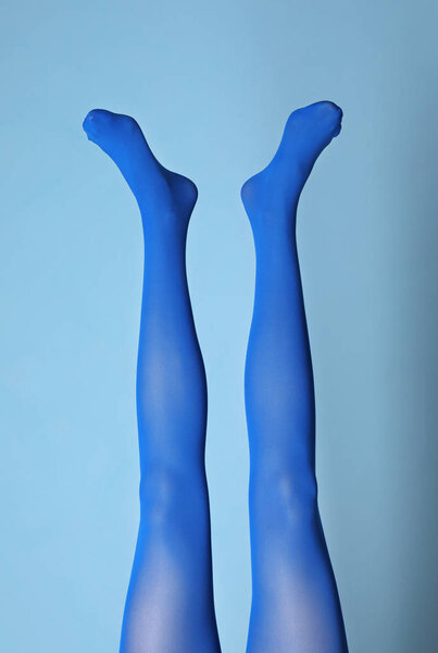 young woman in tights 