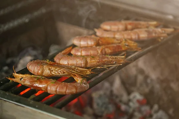 Delicious royal shrimps — Stock Photo, Image