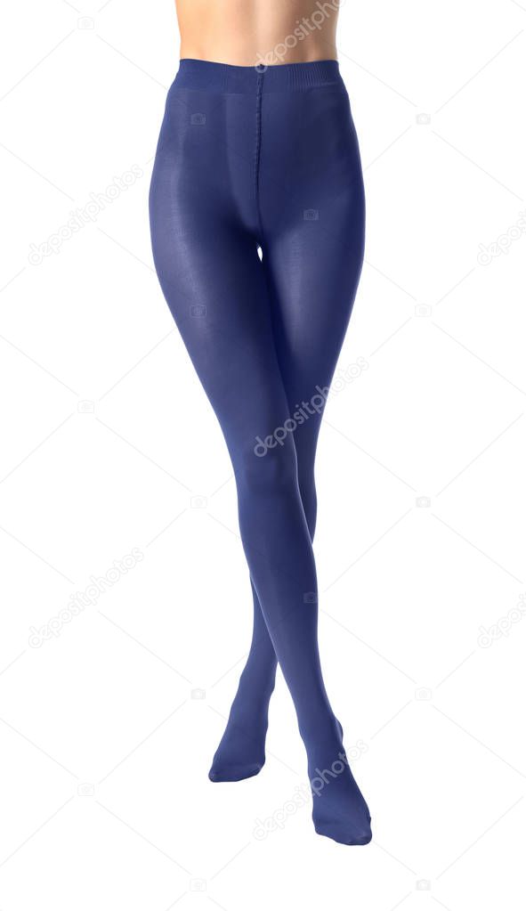 young woman in tights 