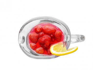 lezzetli çilekli limonata 