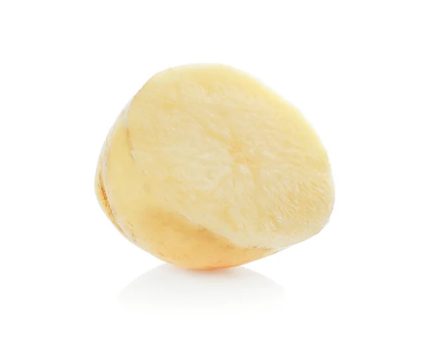 Mezza patata cruda biologica — Foto Stock