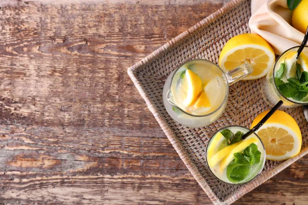 Fresh tasty lemonade — Stock Photo, Image