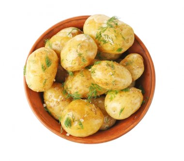 Kase haşlanmış patates ile