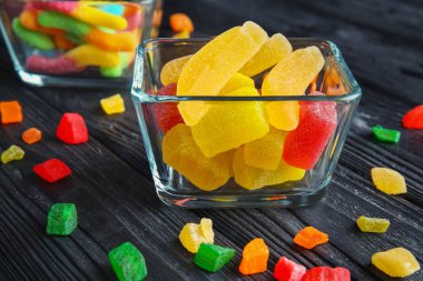 Lezzetli şeker ile kompozisyon